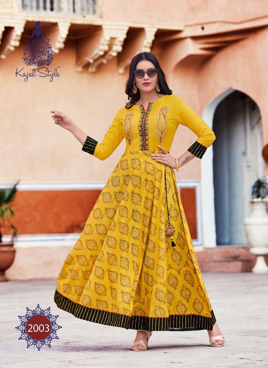 Fashion Colorbar Vol-2 Kajal Style Print Embroidery Kurtis Fashion Colorbar Vol-2 Kajal Style Print Embroidery Kurtis